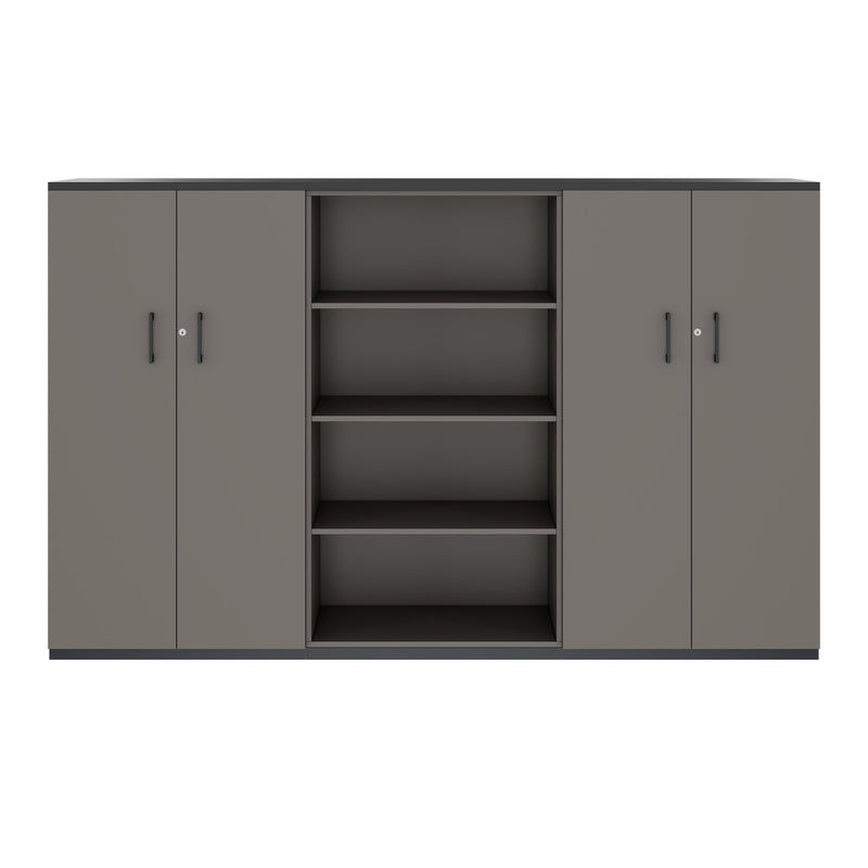 CHOICE Parete attrezzata | 4 OH, 2400 x 1490 mm, grigio cubanite  - 3 Main Image