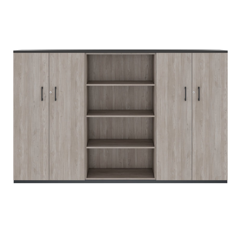 CHOICE Cabinet wall | 4 OH, 2400 x 1490 mm, Nordic oak grey  - 3 Main Image