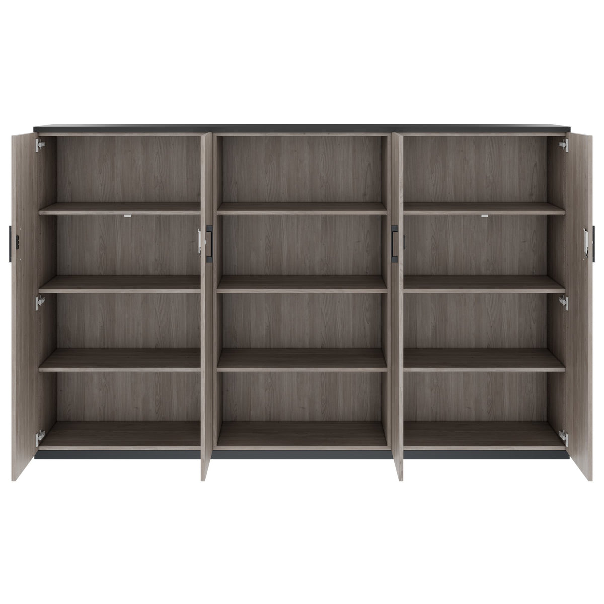 CHOICE Cabinet wall | 4 OH, 2400 x 1490 mm, Nordic oak grey  - 4 Lightbox Main Image