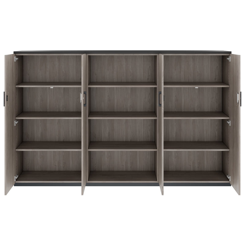 CHOICE Cabinet wall | 4 OH, 2400 x 1490 mm, Nordic oak grey  - 4 Main Image