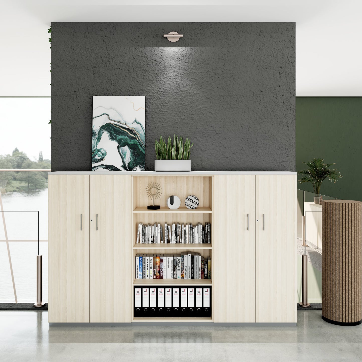 CHOICE Schrankwand | 4OH, 2400 x 1490 mm, Sandesche