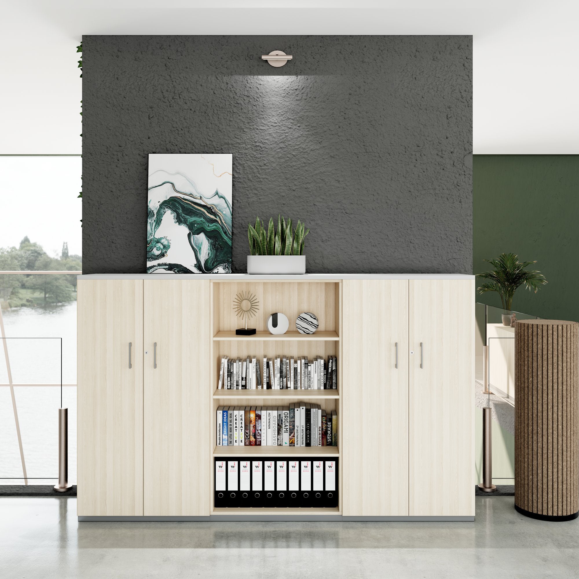CHOICE Schrankwand | 4OH, 2400 x 1490 mm, Sandesche