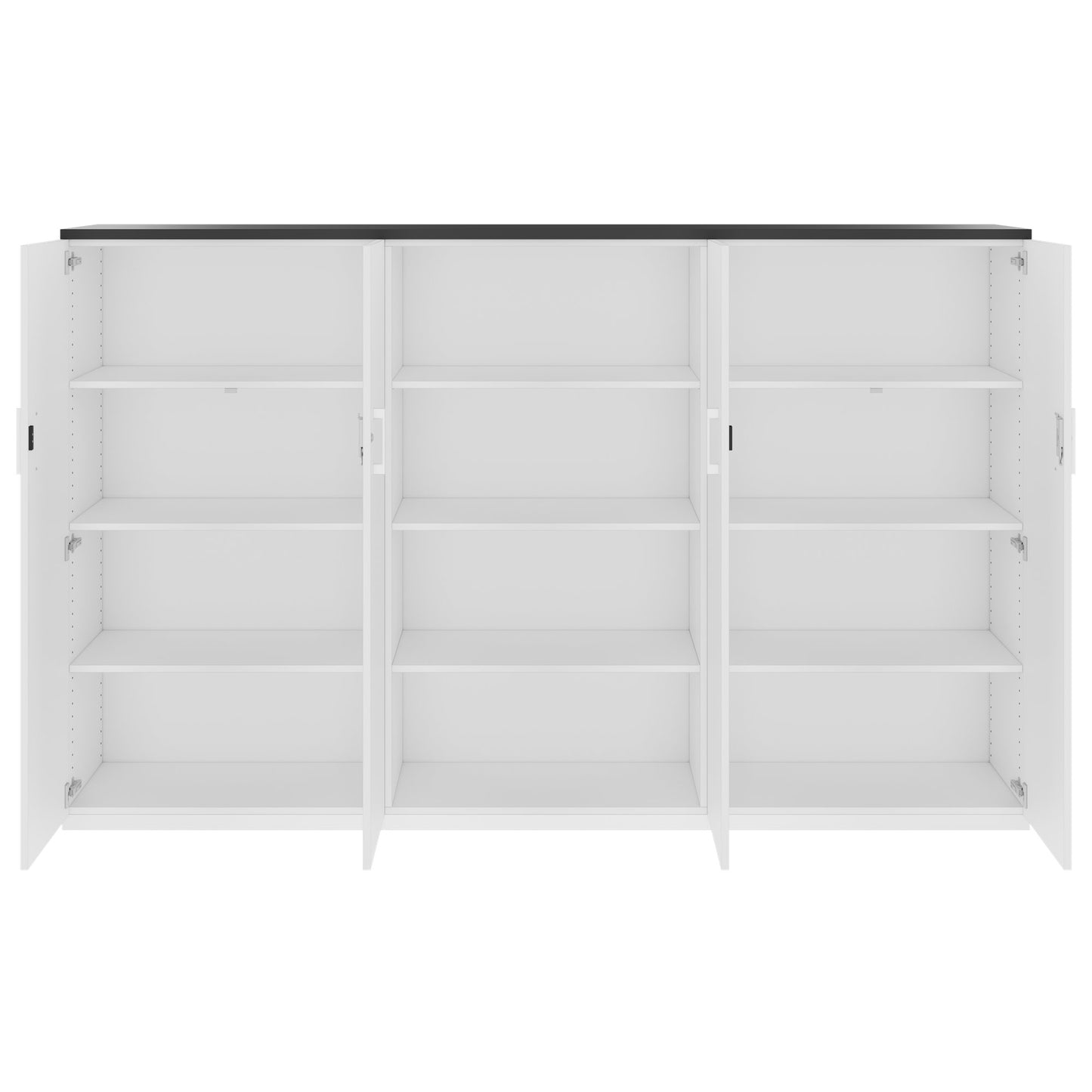 CHOICE Schrankwand | 4OH, 2400 x 1490 mm, Weiss