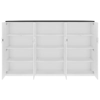 CHOICE Schrankwand | 4OH, 2400 x 1490 mm, Weiss