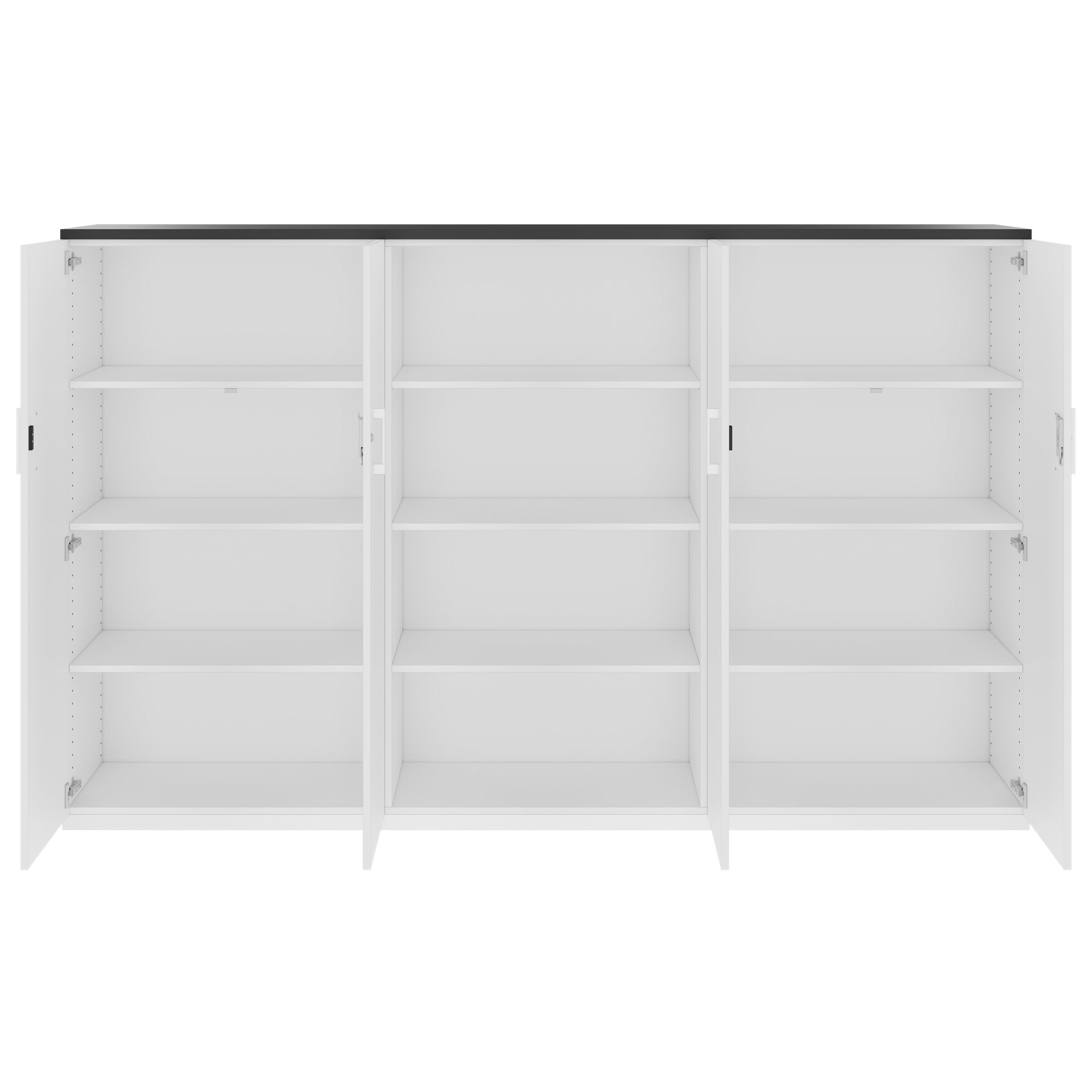 CHOICE Schrankwand | 4OH, 2400 x 1490 mm, Weiss