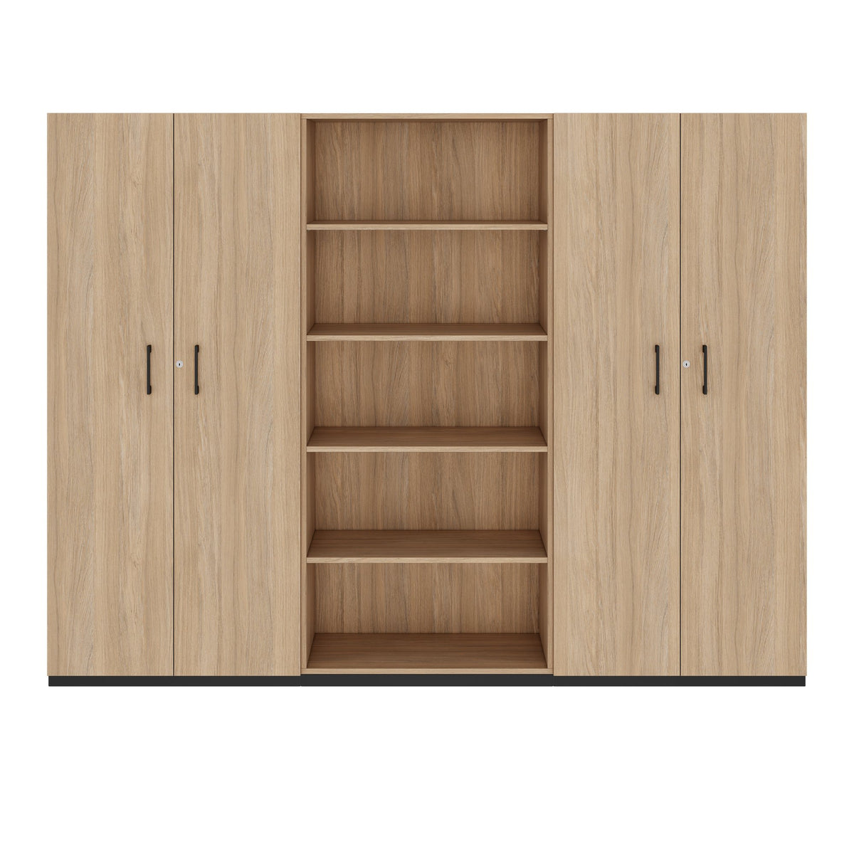 CHOICE Storage wall | 5 OH, 2400 x 1820 mm, Amber Oak  - 3 Lightbox Main Image