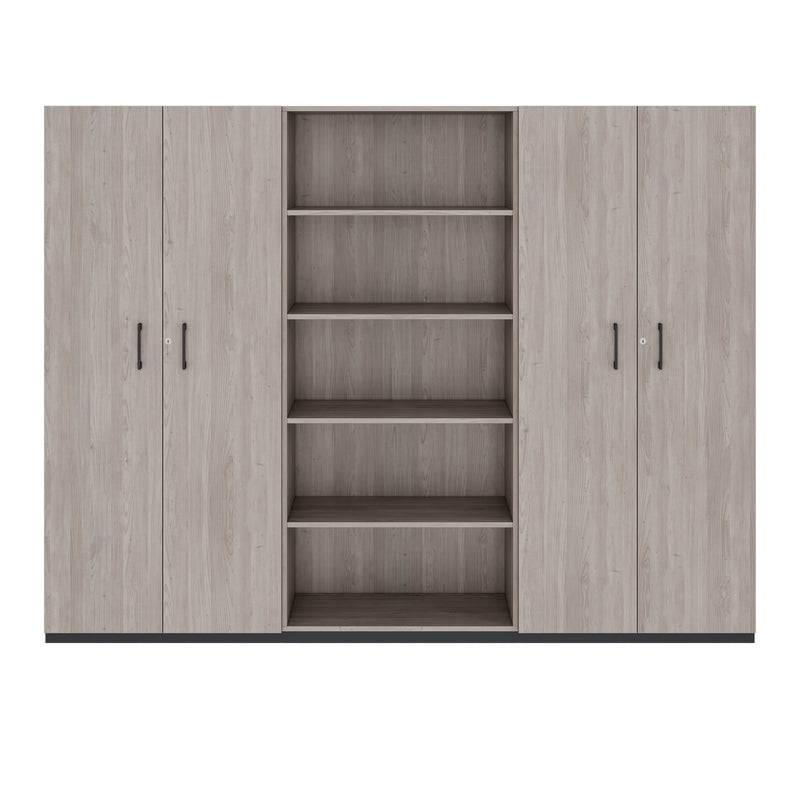 CHOICE Schrankwand | 5OH, 2400 x 1820 mm, Nordeiche grau - 3 Main Image