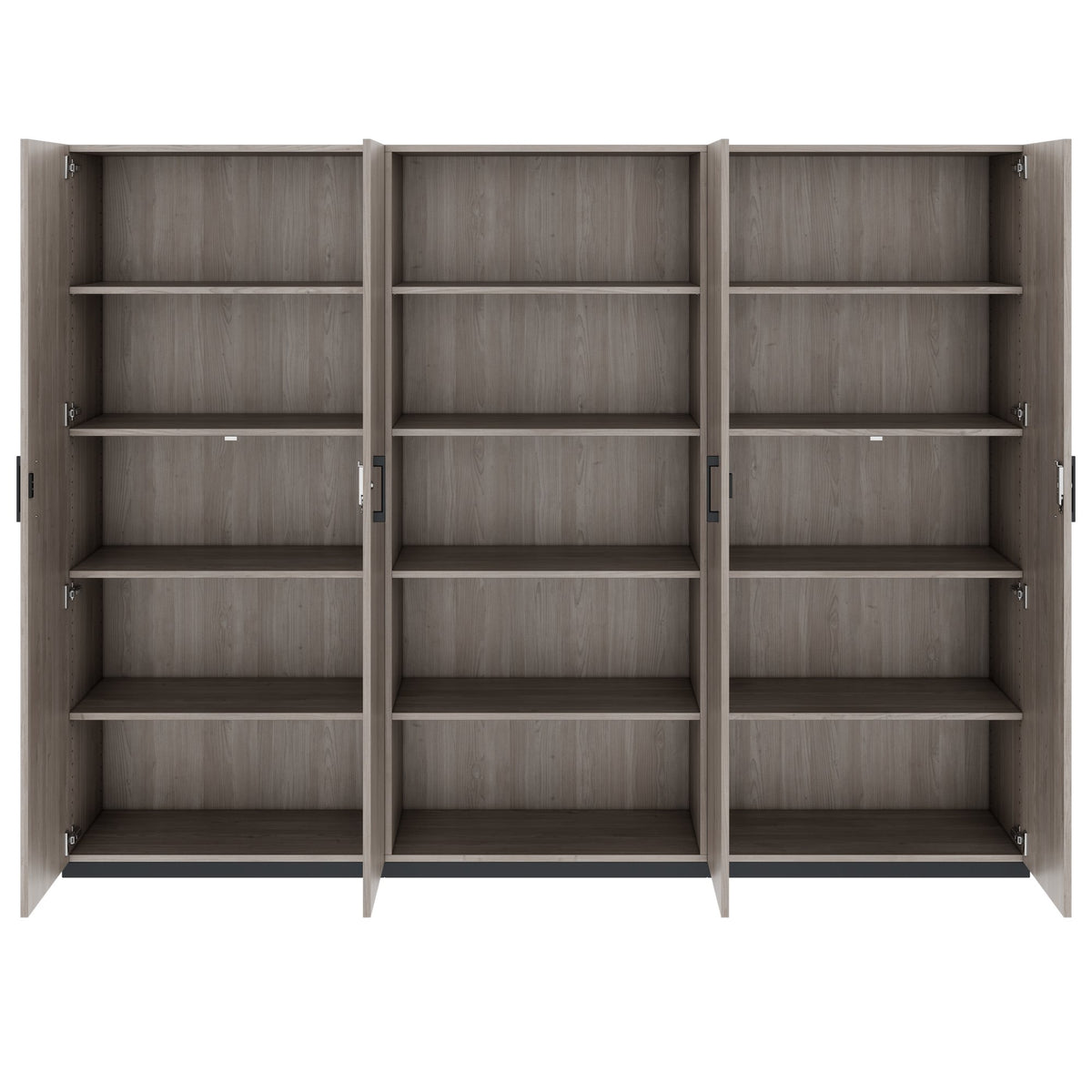 CHOICE Schrankwand | 5OH, 2400 x 1820 mm, Nordeiche grau - 4 Lightbox Main Image