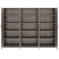 CHOICE Schrankwand | 5OH, 2400 x 1820 mm, Nordeiche grau
