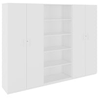 CHOICE Schrankwand | 5OH, 2400 x 1820 mm, Weiss