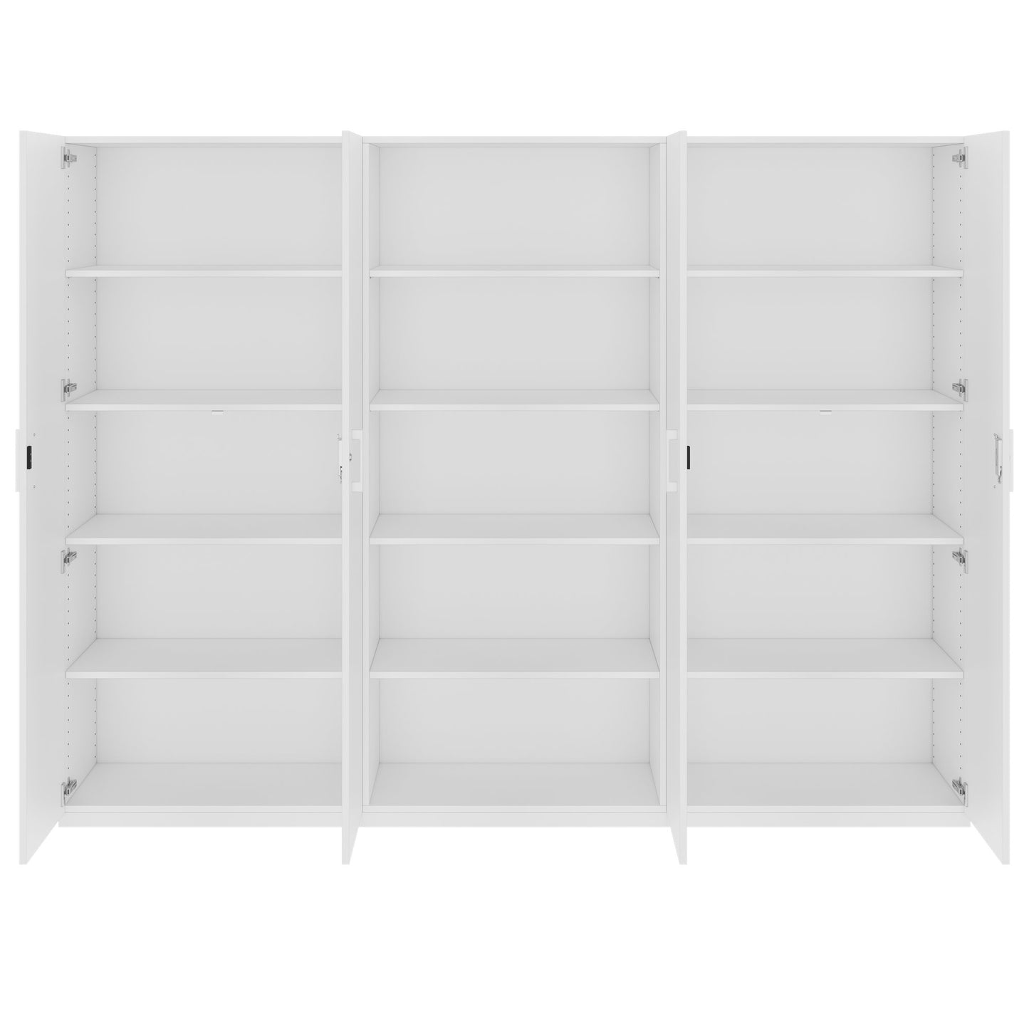 CHOICE Schrankwand | 5OH, 2400 x 1820 mm, Weiss