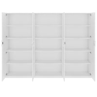 CHOICE Schrankwand | 5OH, 2400 x 1820 mm, Weiss