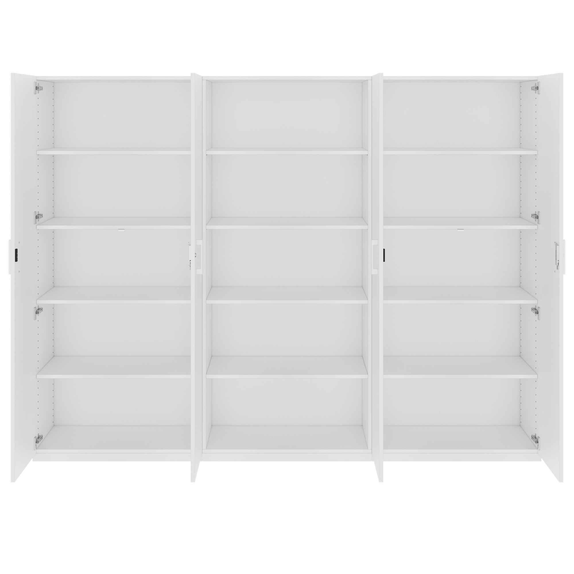 CHOICE Schrankwand | 5OH, 2400 x 1820 mm, Weiss