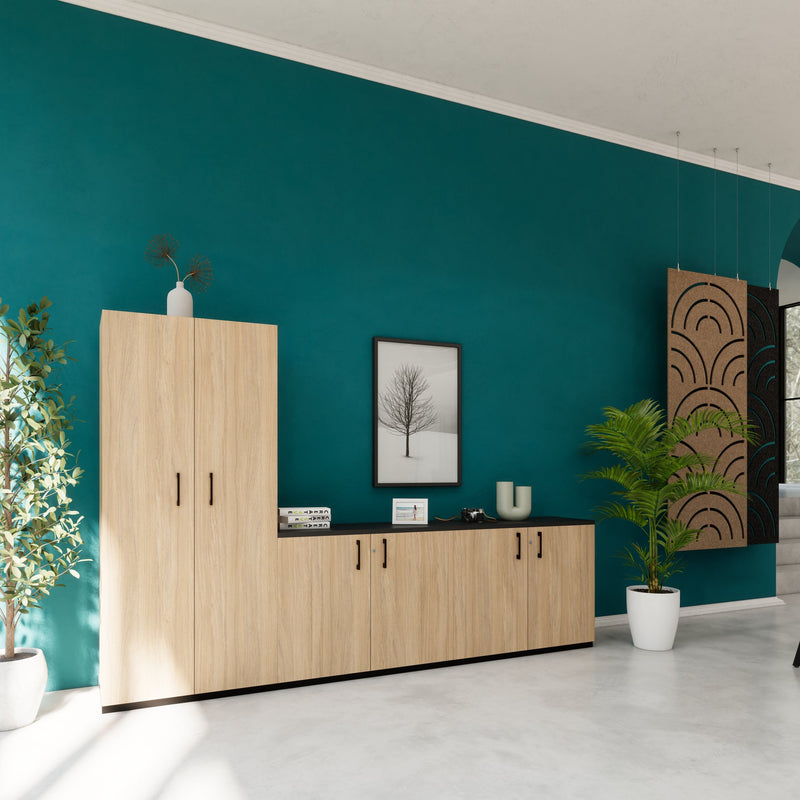 CHOICE Meuble mural | 5OH, 2800 x 1780 mm, chêne ambré  - 2 Main Image