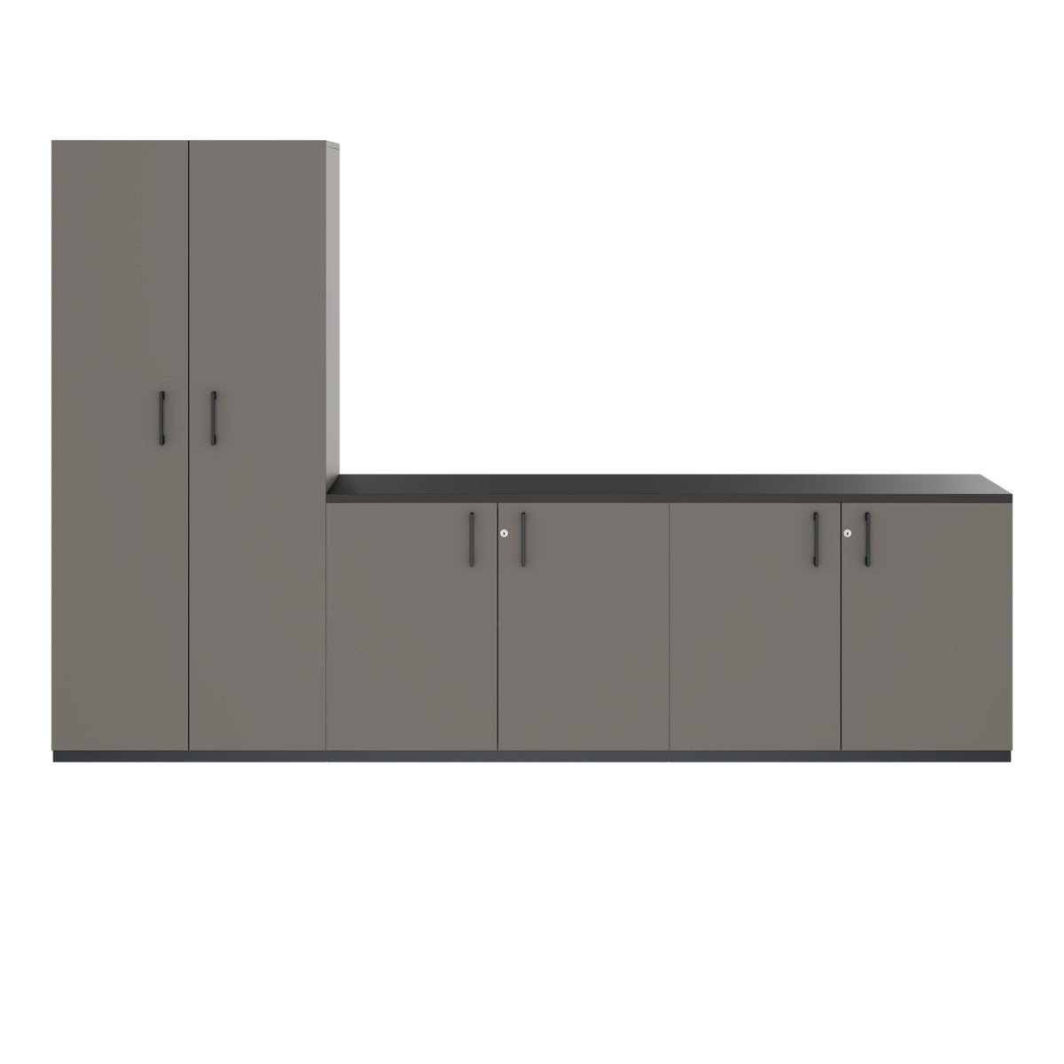 CHOICE Armoire murale | 5 OH, 2800 x 1780 mm, gris cubanit  - 3 Lightbox Main Image