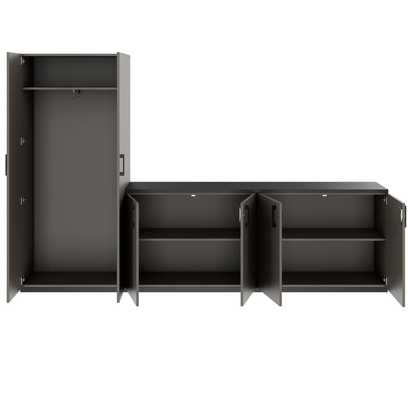 CHOICE Armoire murale | 5 OH, 2800 x 1780 mm, gris cubanit  - 4 Main Image