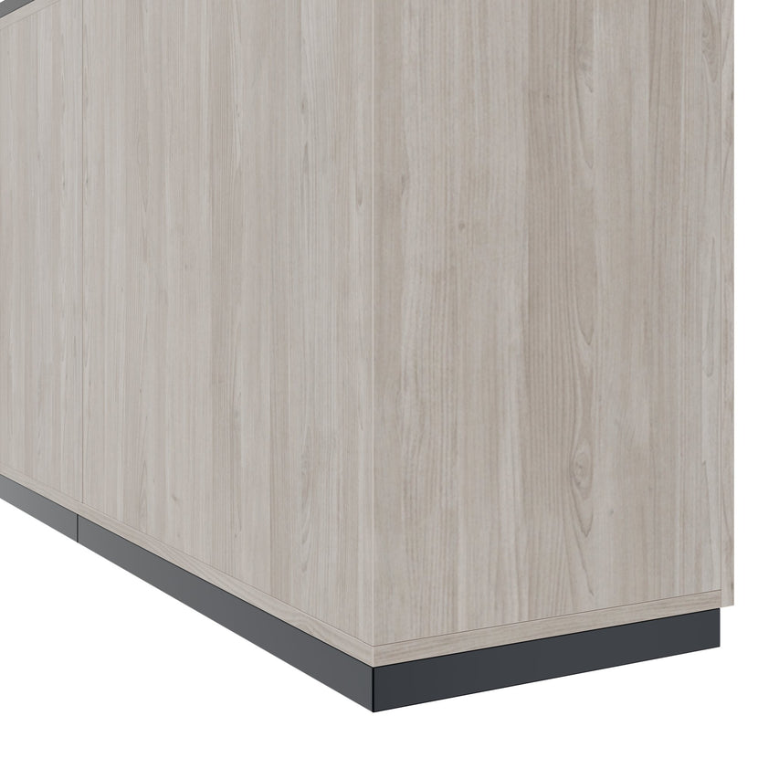 CHOICE Schrankwand | 5OH, 2800 x 1780 mm, Nordeiche grau
