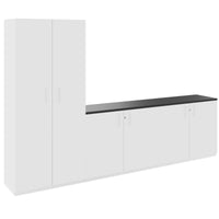 CHOICE Schrankwand | 5OH, 2800 x 1780 mm, Weiss