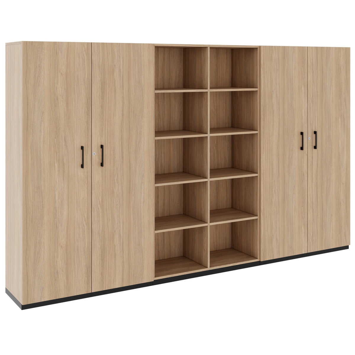 CHOICE Parete attrezzata | 5OH, 3000 x 1820 mm, rovere ambra  - 1 Lightbox Main Image