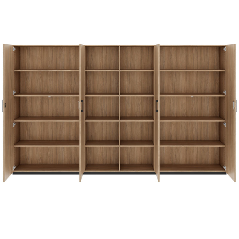 CHOICE Parete attrezzata | 5OH, 3000 x 1820 mm, rovere ambra  - 4 Main Image