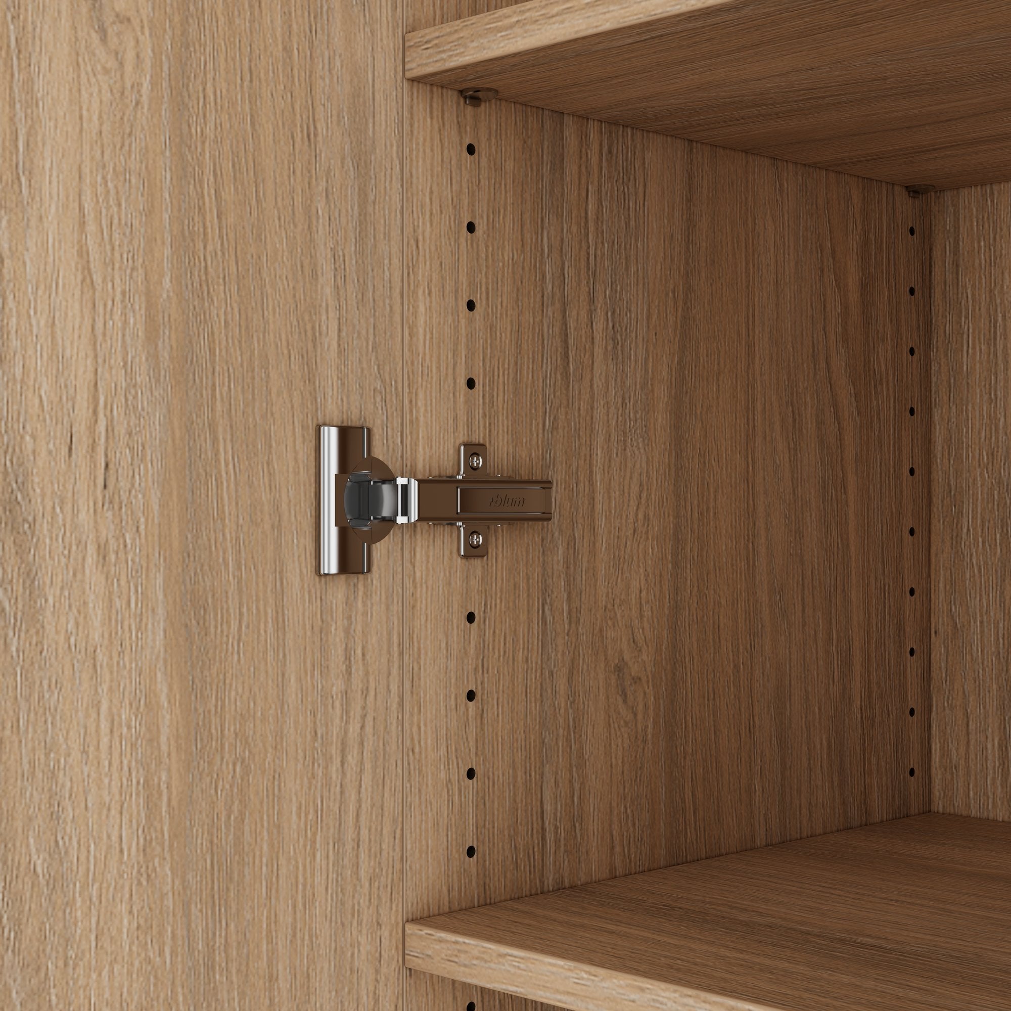 CHOICE Schrankwand | 5OH, 3000 x 1820 mm, Bernsteineiche