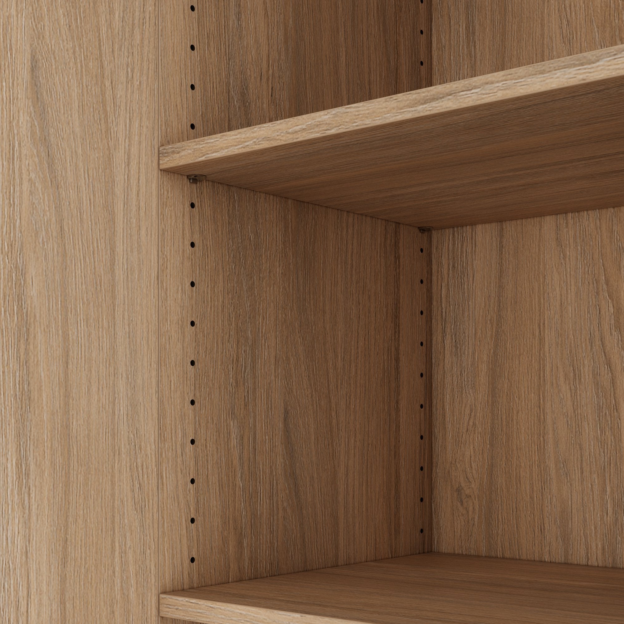 CHOICE Schrankwand | 5OH, 3000 x 1820 mm, Bernsteineiche