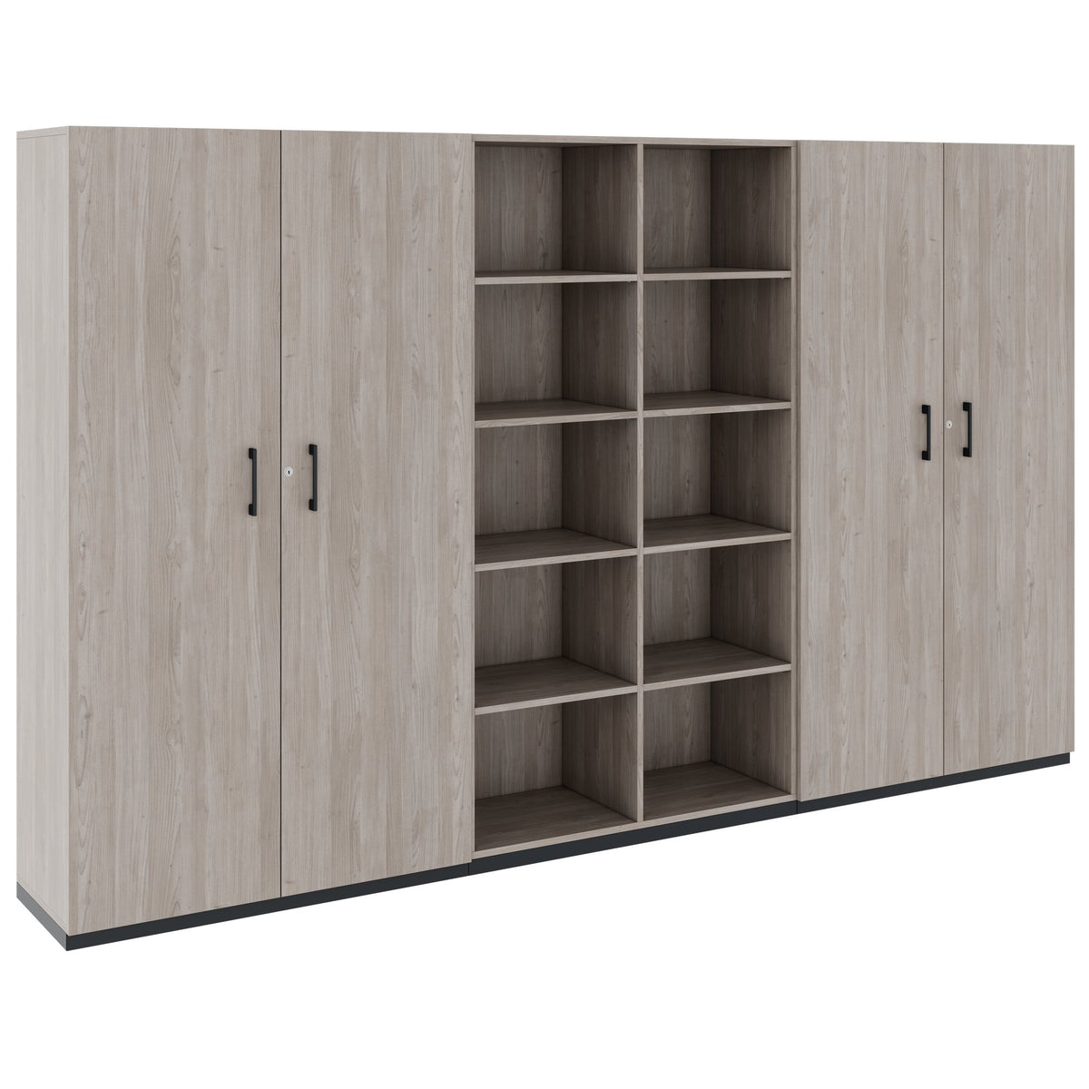 CHOICE Ensemble de rangement | 5 UH, 3000 x 1820 mm, chêne du Nord gris  - 1 Lightbox Main Image
