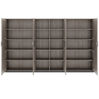 CHOICE Schrankwand | 5OH, 3000 x 1820 mm, Nordeiche grau