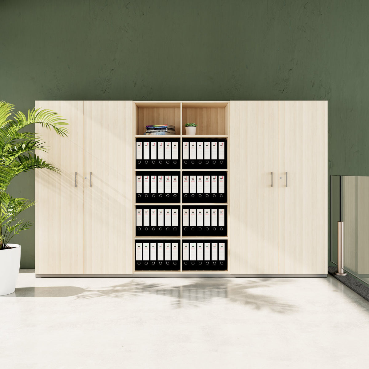 CHOICE Armoire murale | 5 UH, 3000 x 1820 mm, chêne sablé  - 2 Lightbox Main Image