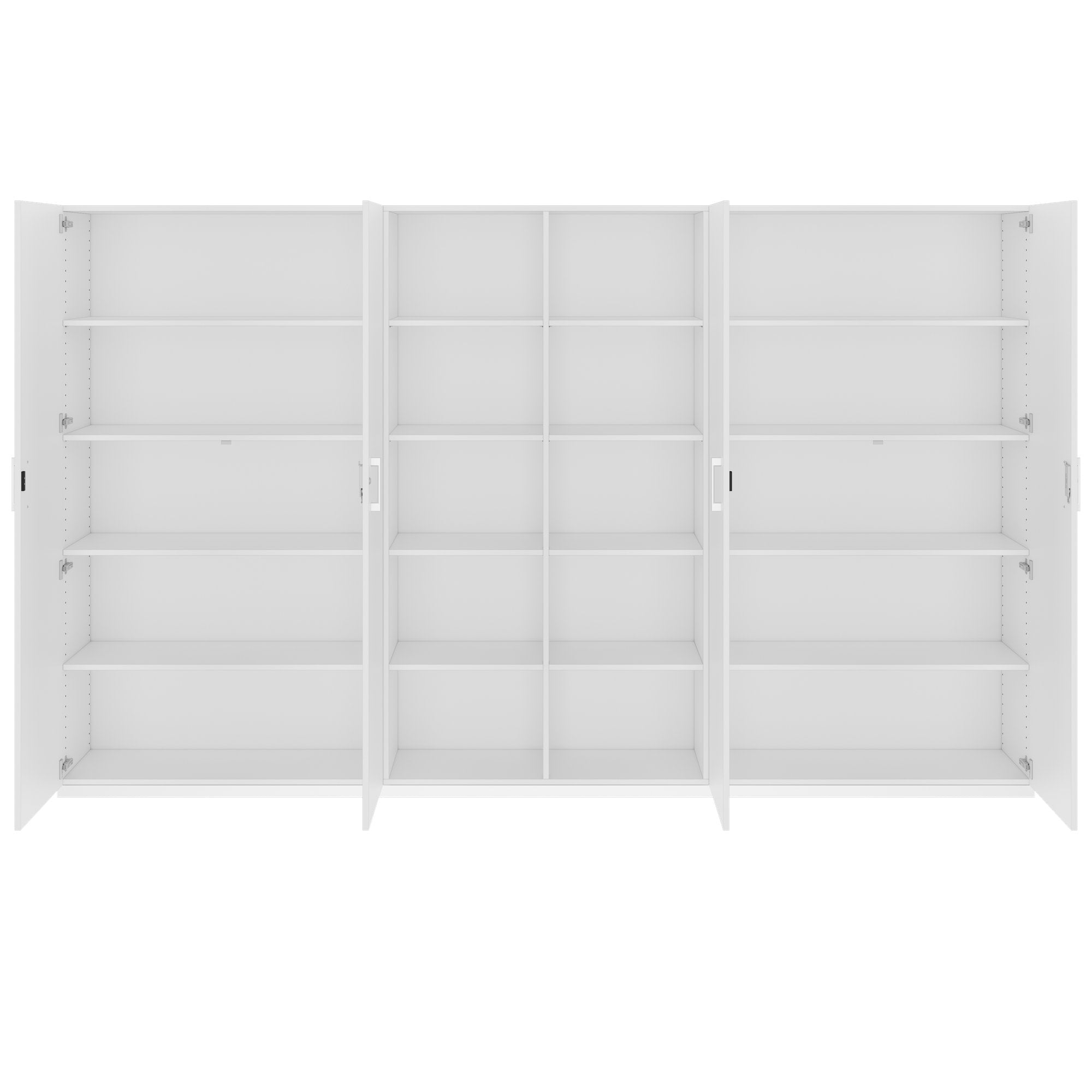 CHOICE Schrankwand | 5OH, 3000 x 1820 mm, Weiss