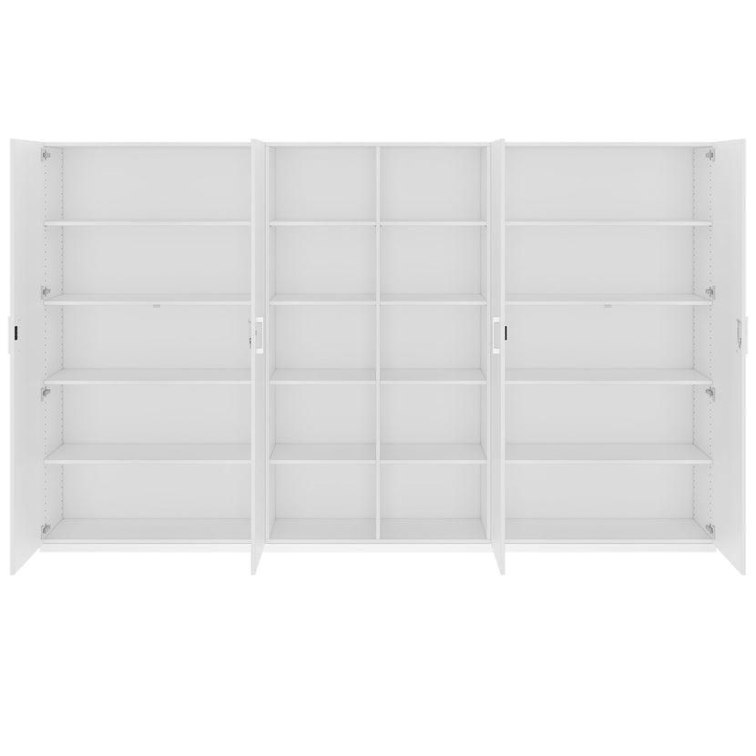 CHOICE Schrankwand | 5OH, 3000 x 1820 mm, Weiss
