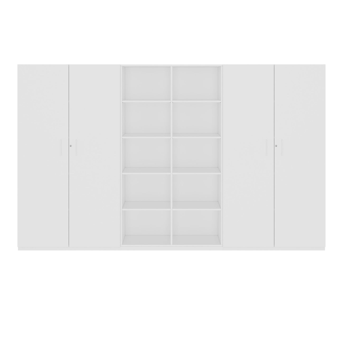 CHOICE Schrankwand | 5OH, 3000 x 1820 mm, Weiss