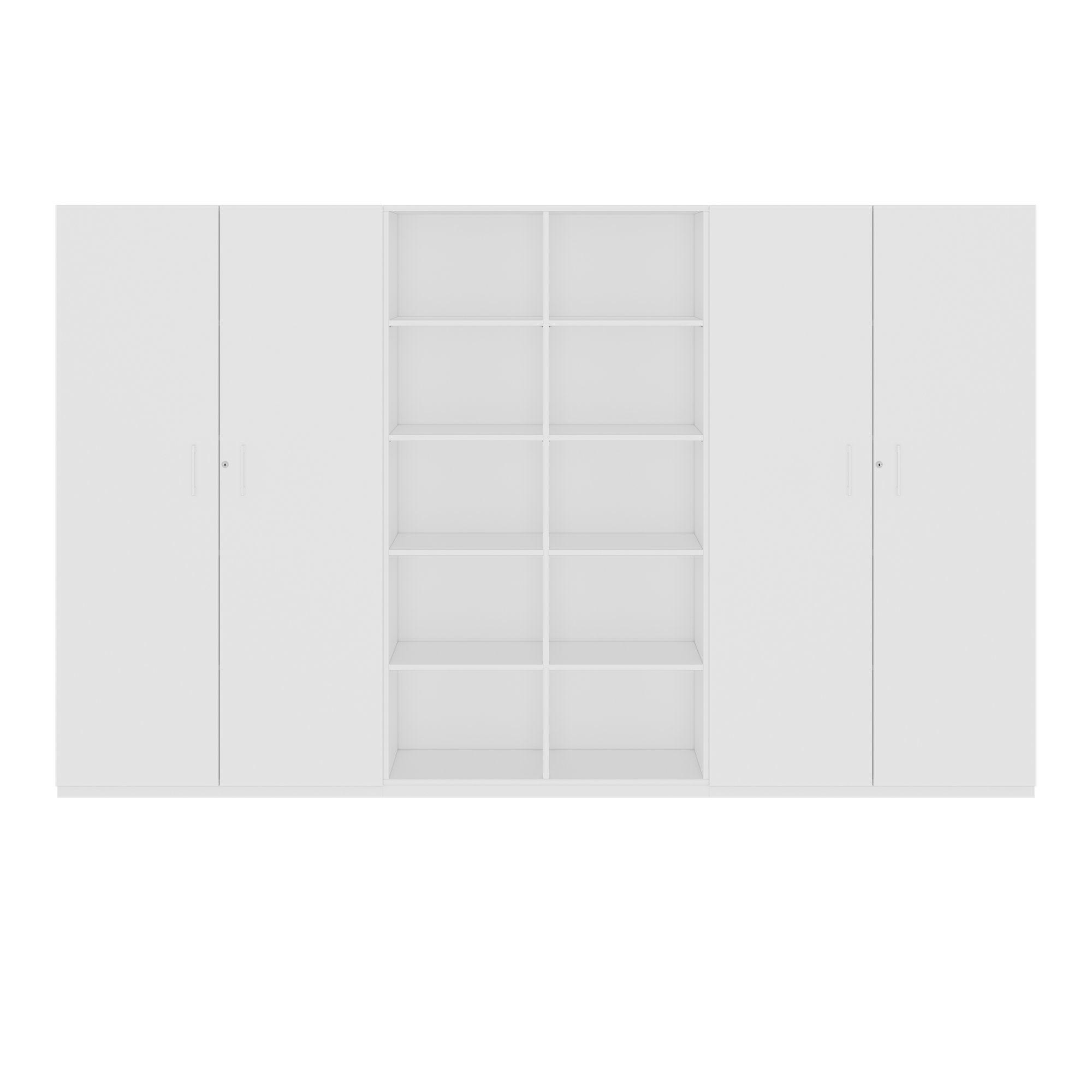 CHOICE Schrankwand | 5OH, 3000 x 1820 mm, Weiss