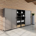 CHOICE Storage wall | 5OH, 3600 x 1820 mm, Cubanit gray  - 2 Thumbnail Image
