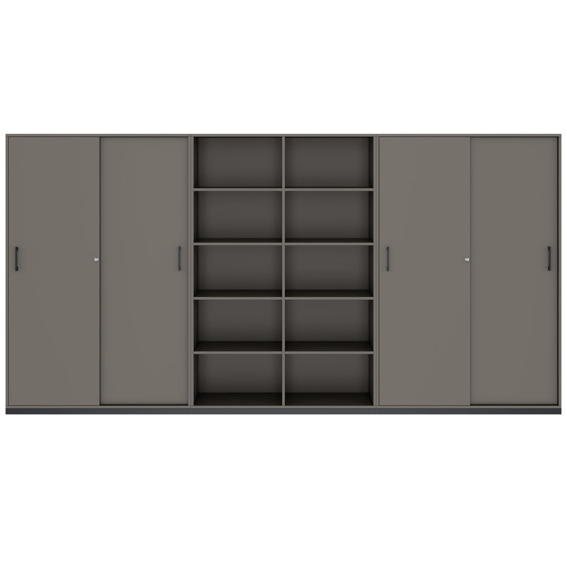 CHOICE Storage wall | 5OH, 3600 x 1820 mm, Cubanit gray  - 3 Main Image