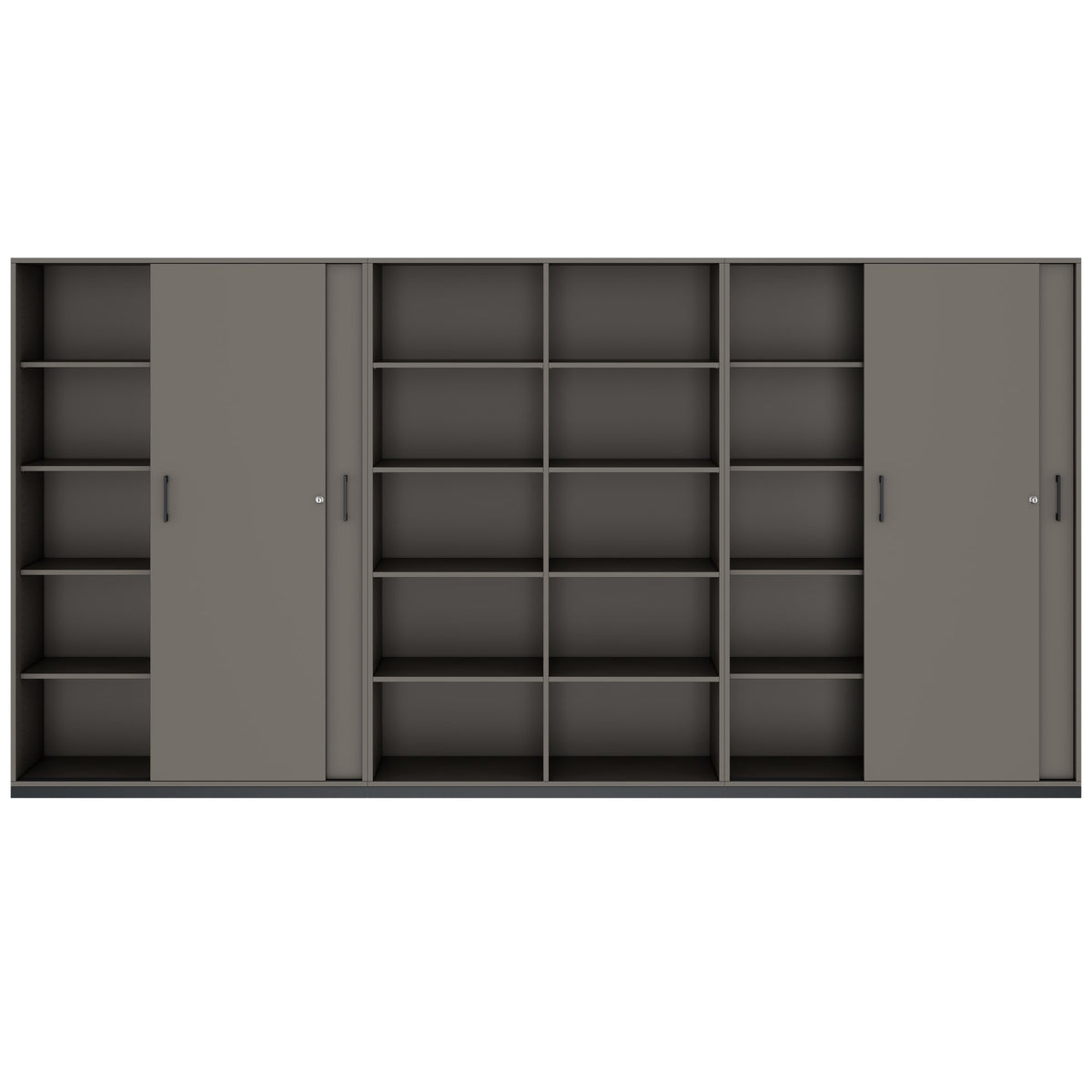 CHOICE Storage wall | 5OH, 3600 x 1820 mm, Cubanit gray  - 4 Lightbox Main Image