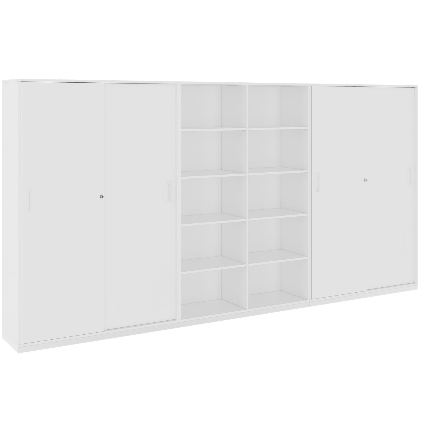 CHOICE Schrankwand | 5OH, 3600 x 1820 mm, Weiss