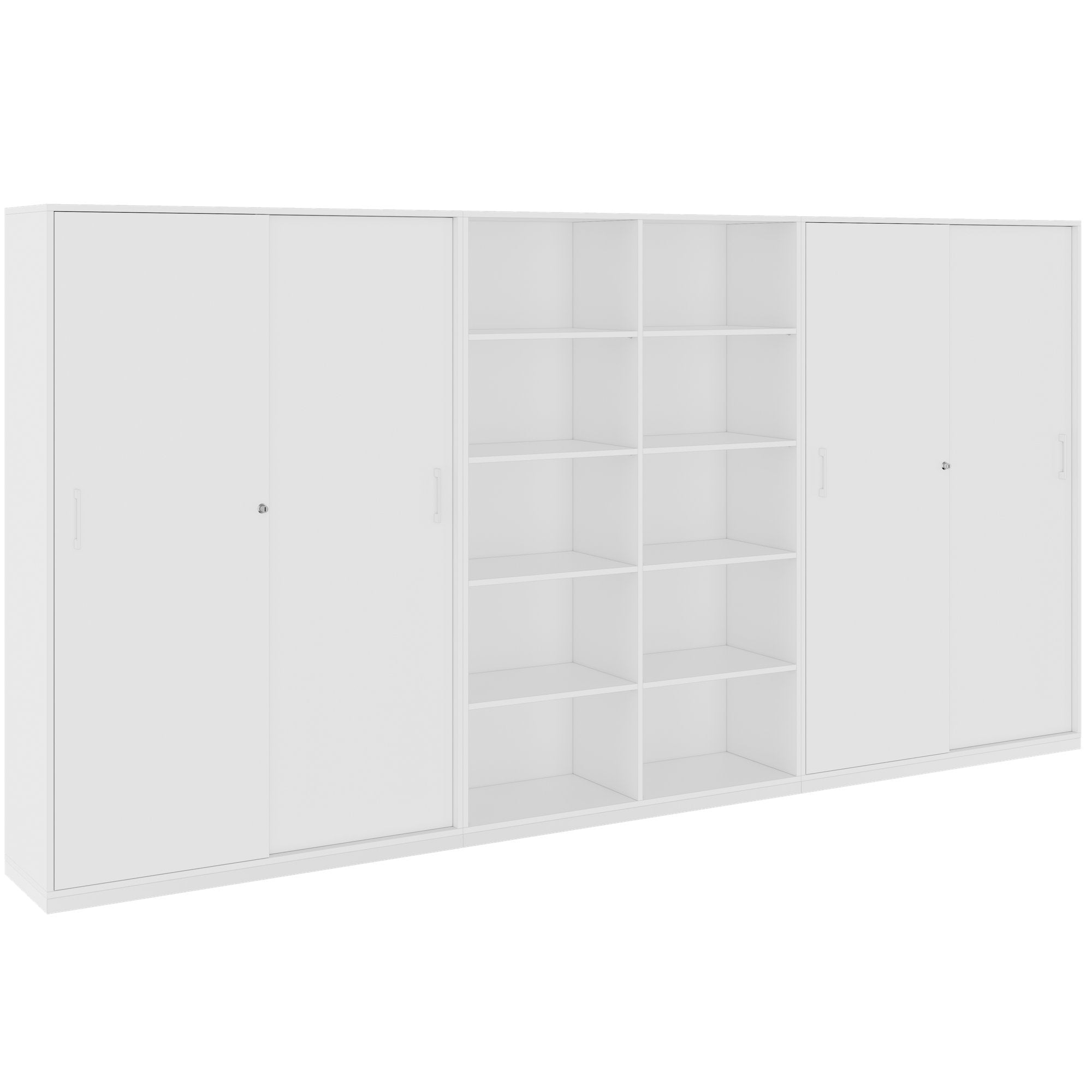 CHOICE Schrankwand | 5OH, 3600 x 1820 mm, Weiss