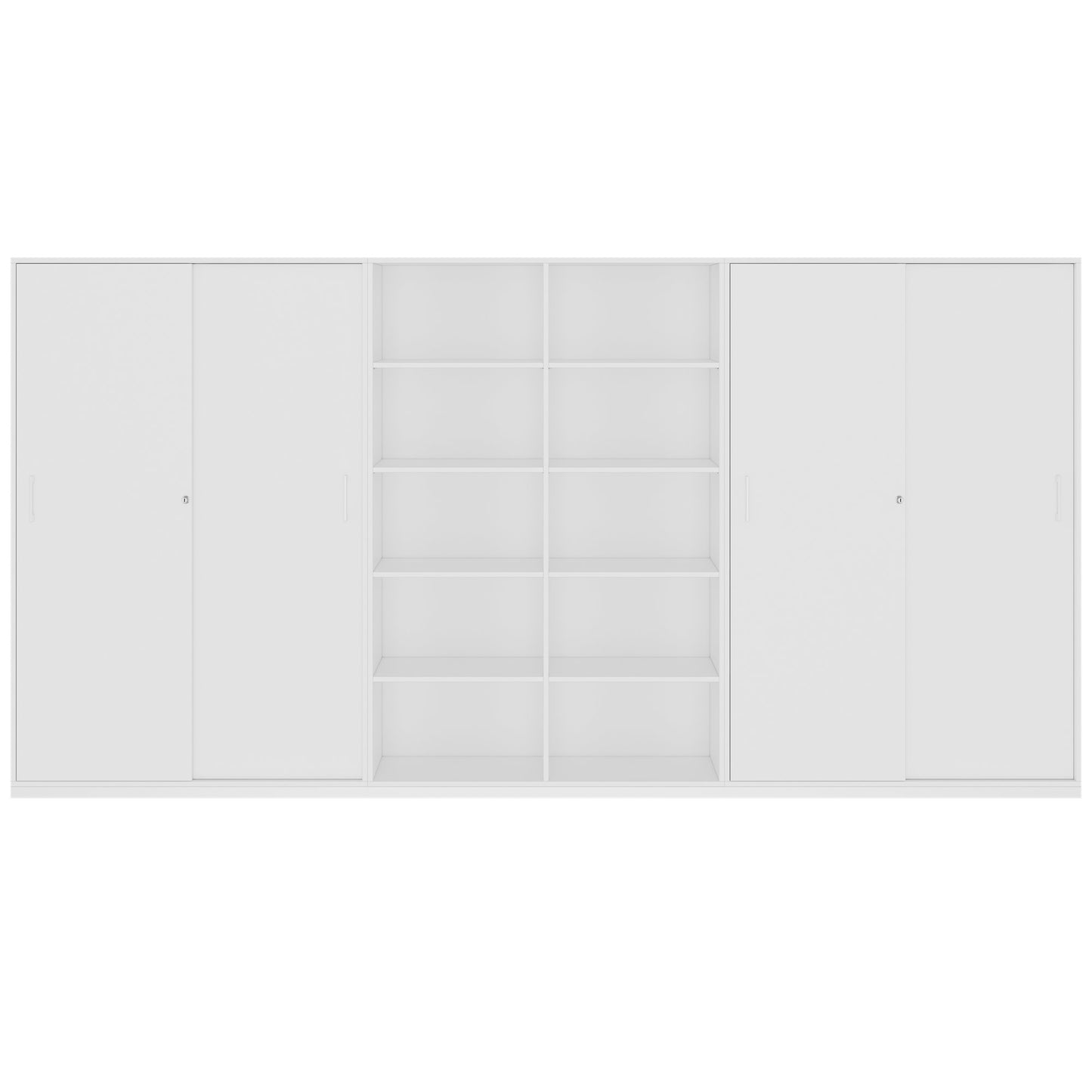 CHOICE Schrankwand | 5OH, 3600 x 1820 mm, Weiss