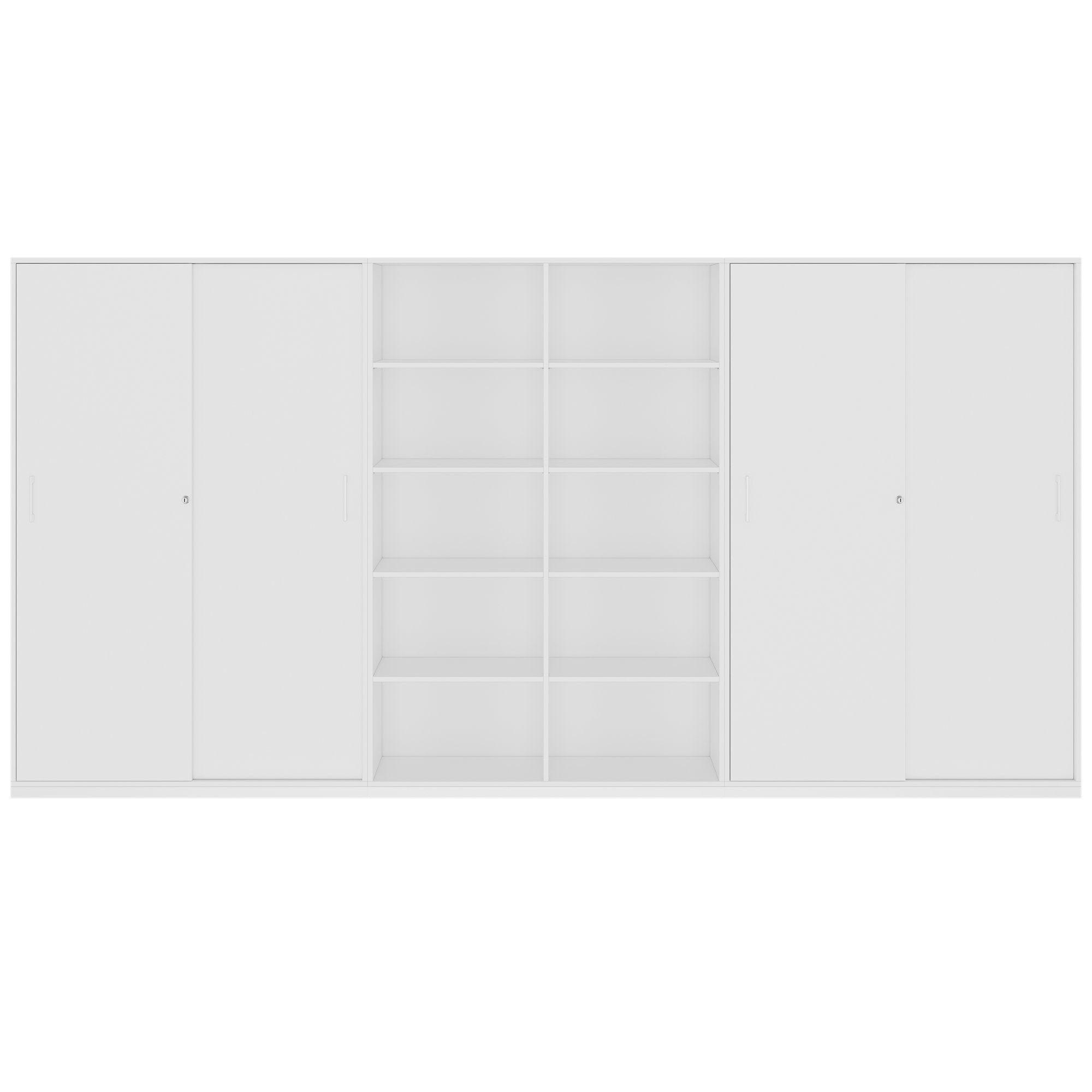 CHOICE Schrankwand | 5OH, 3600 x 1820 mm, Weiss