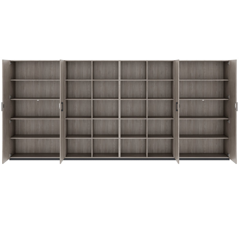 CHOICE Armoire murale | 5OH, 4000 x 1820 mm, chêne nordique gris  - 4 Main Image