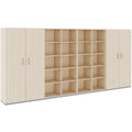 CHOICE Mur d’armoires | 5 OH, 4000 x 1820 mm, chêne sable  - 1 Thumbnail Image