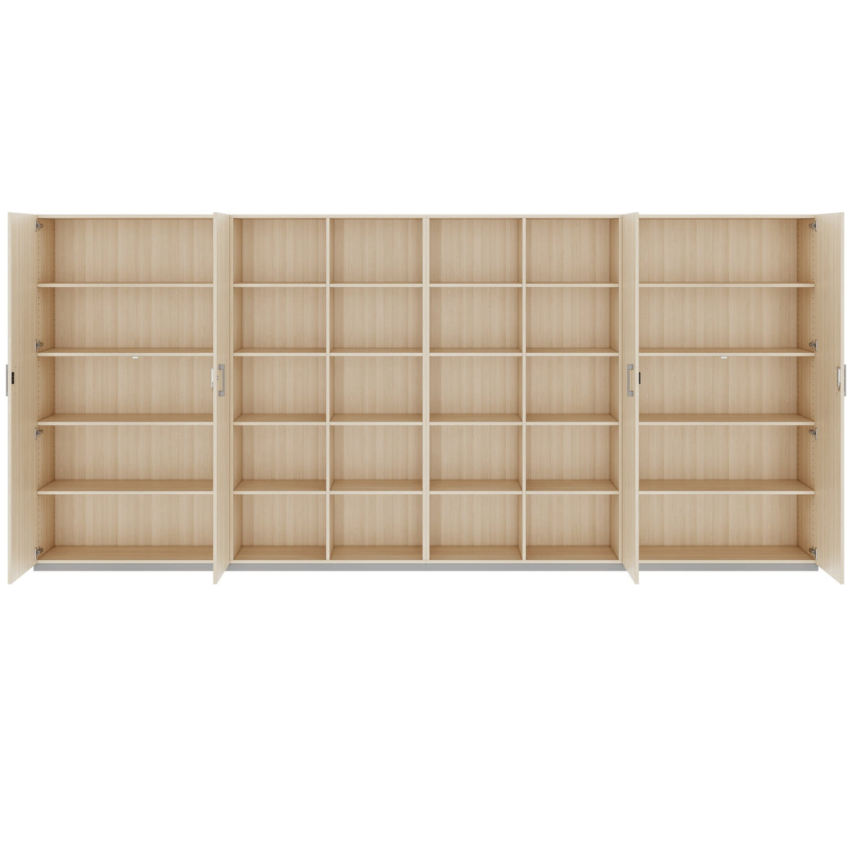 CHOICE Mur d’armoires | 5 OH, 4000 x 1820 mm, chêne sable  - 4 Lightbox Main Image
