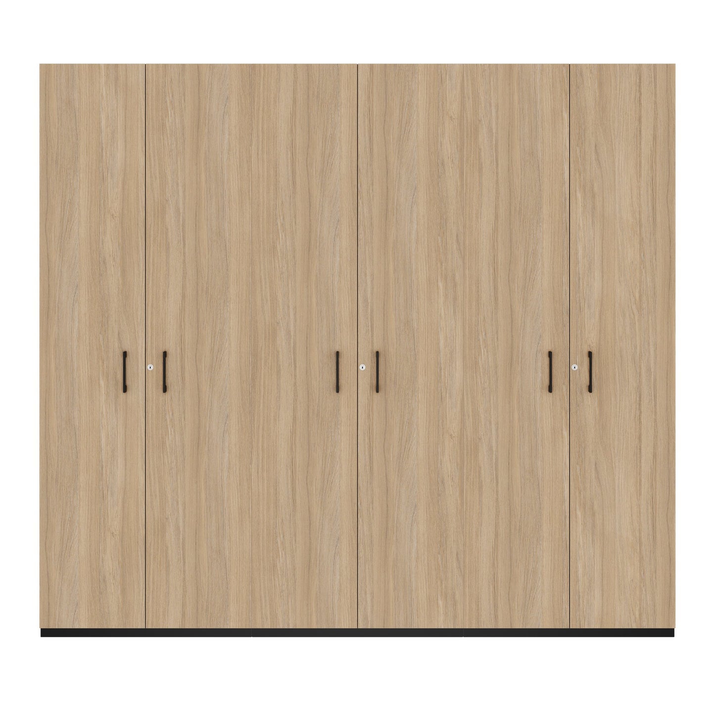 CHOICE Schrankwand | 6OH, 2400 x 2170 mm, Bernsteineiche