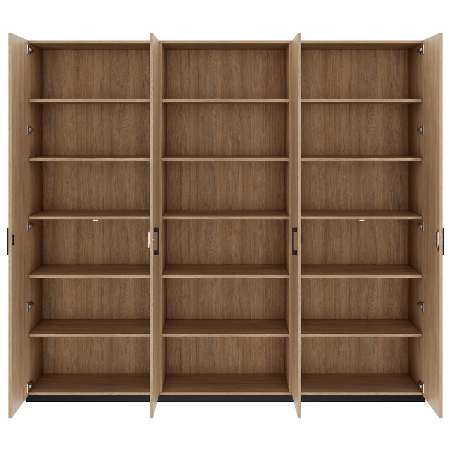 CHOICE Schrankwand | 6OH, 2400 x 2170 mm, Bernsteineiche
