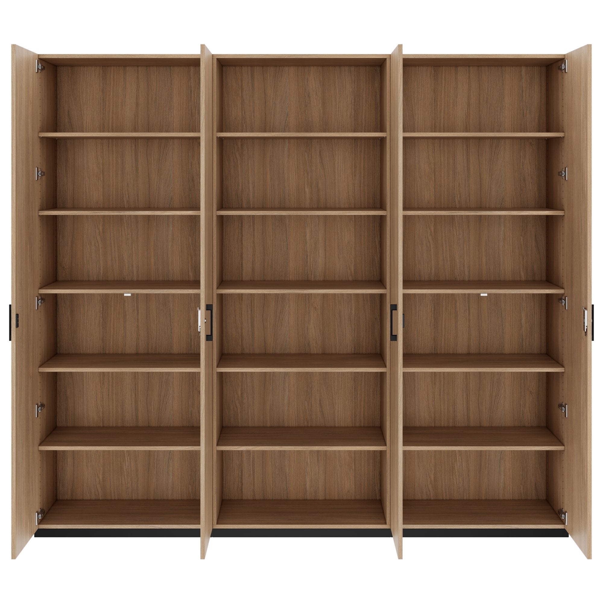 CHOICE Schrankwand | 6OH, 2400 x 2170 mm, Bernsteineiche