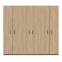 CHOICE Schrankwand | 6OH, 2400 x 2170 mm, Bernsteineiche