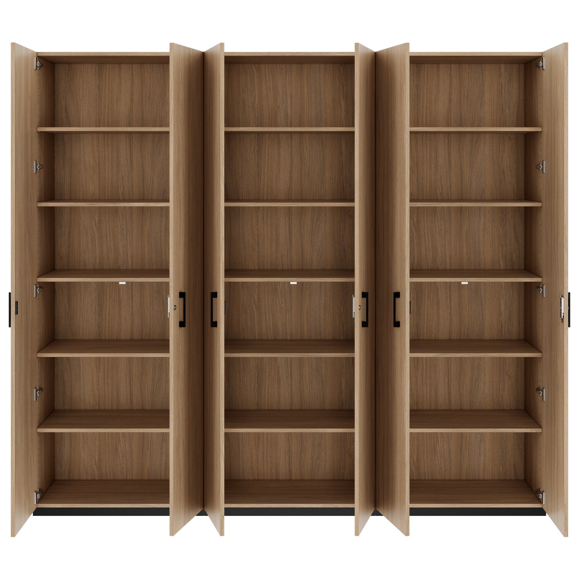CHOICE Schrankwand | 6OH, 2400 x 2170 mm, Bernsteineiche