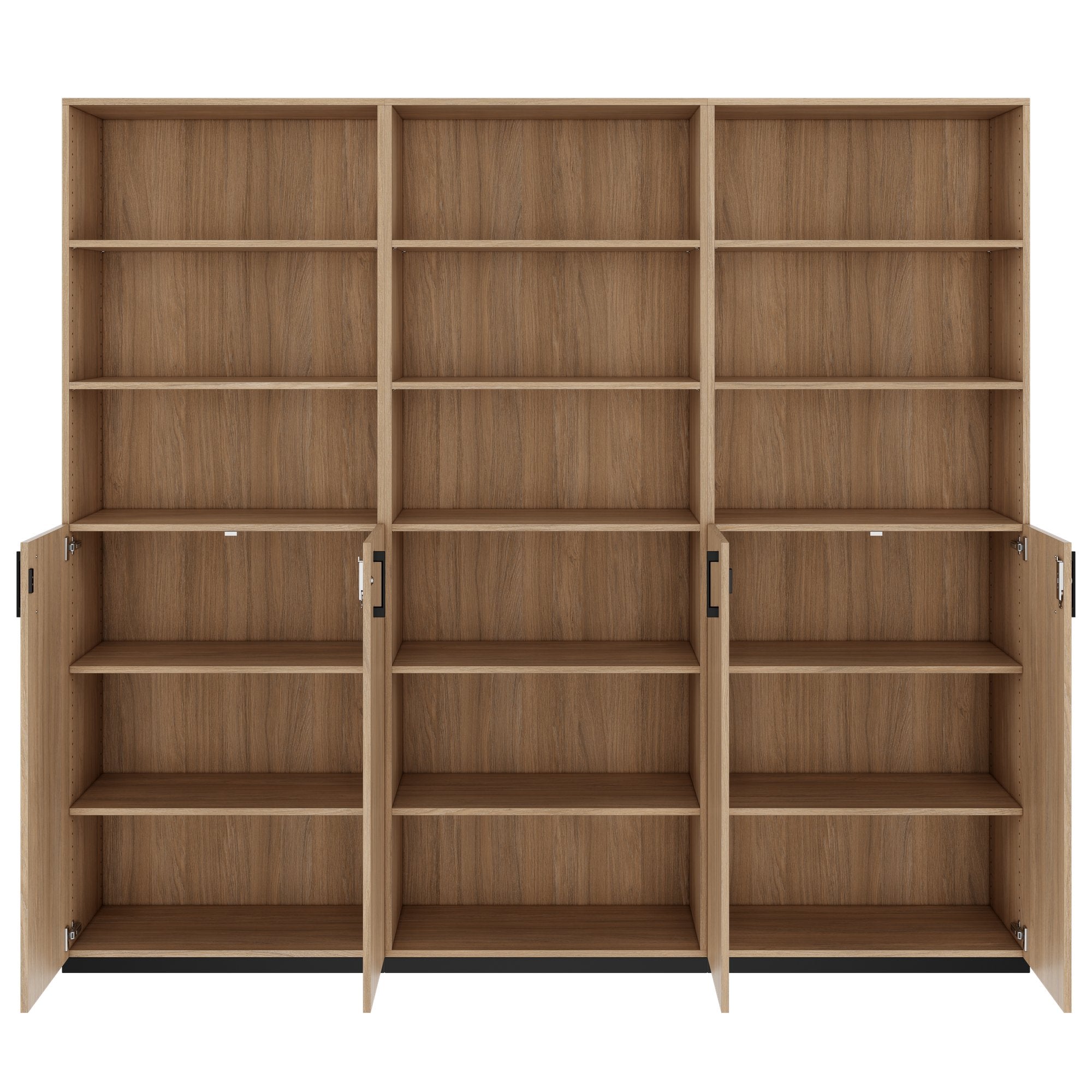 CHOICE Schrankwand | 6OH, 2400 x 2170 mm, Bernsteineiche