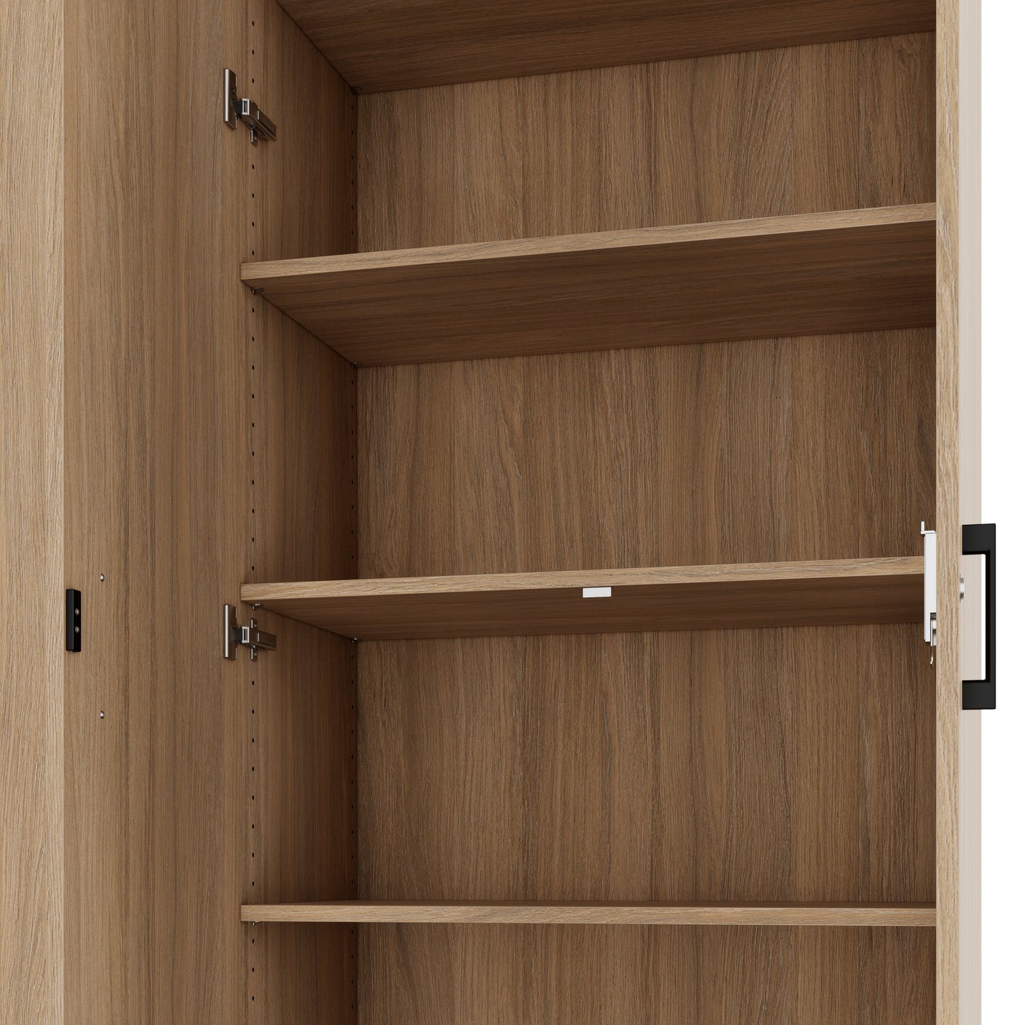 CHOICE Schrankwand | 6OH, 2400 x 2170 mm, Bernsteineiche